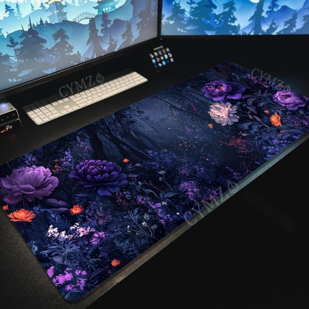 Office Furniture Brand - Mysterious Peony Pattern Design Large Mouse