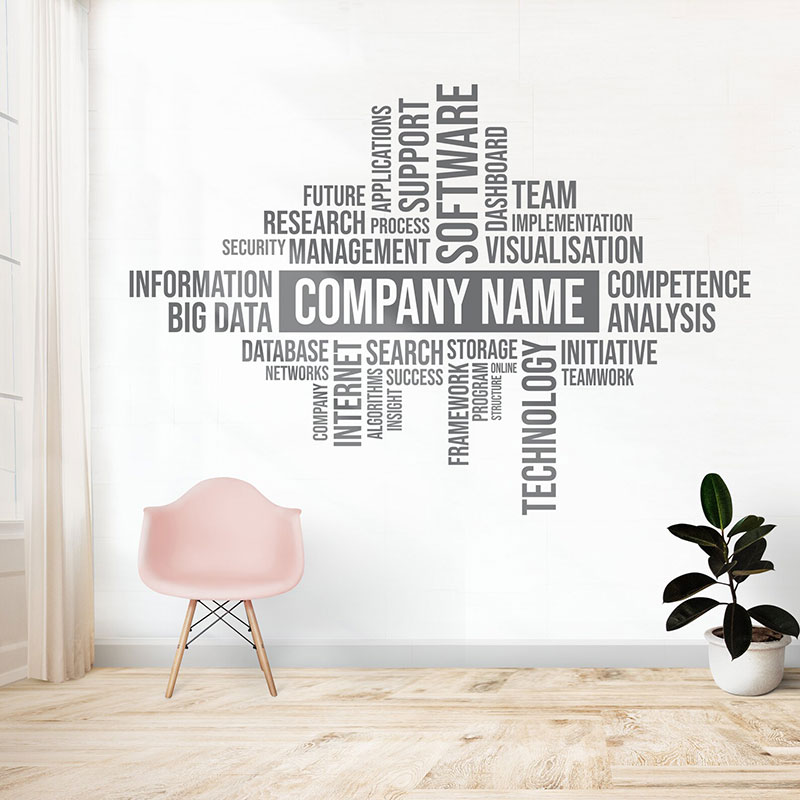 Custom Business Name Wall Deca - Office Furniture Company のレビューと価格