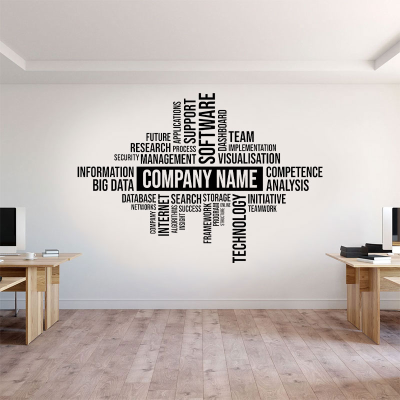 Custom Business Name Wall Deca - Office Furniture Company のレビューと価格