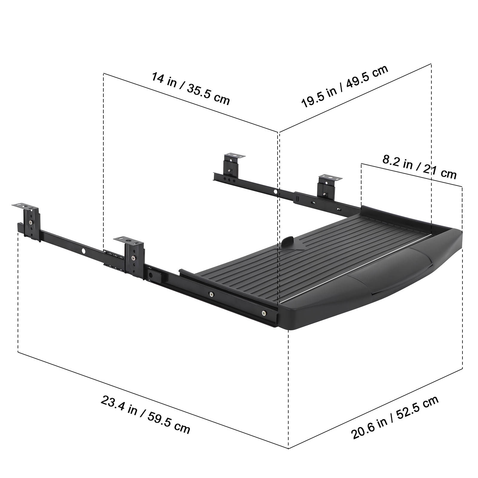Under Desk Keyboard Tray Creat - Keyboard Drawer Under のレビューと価格