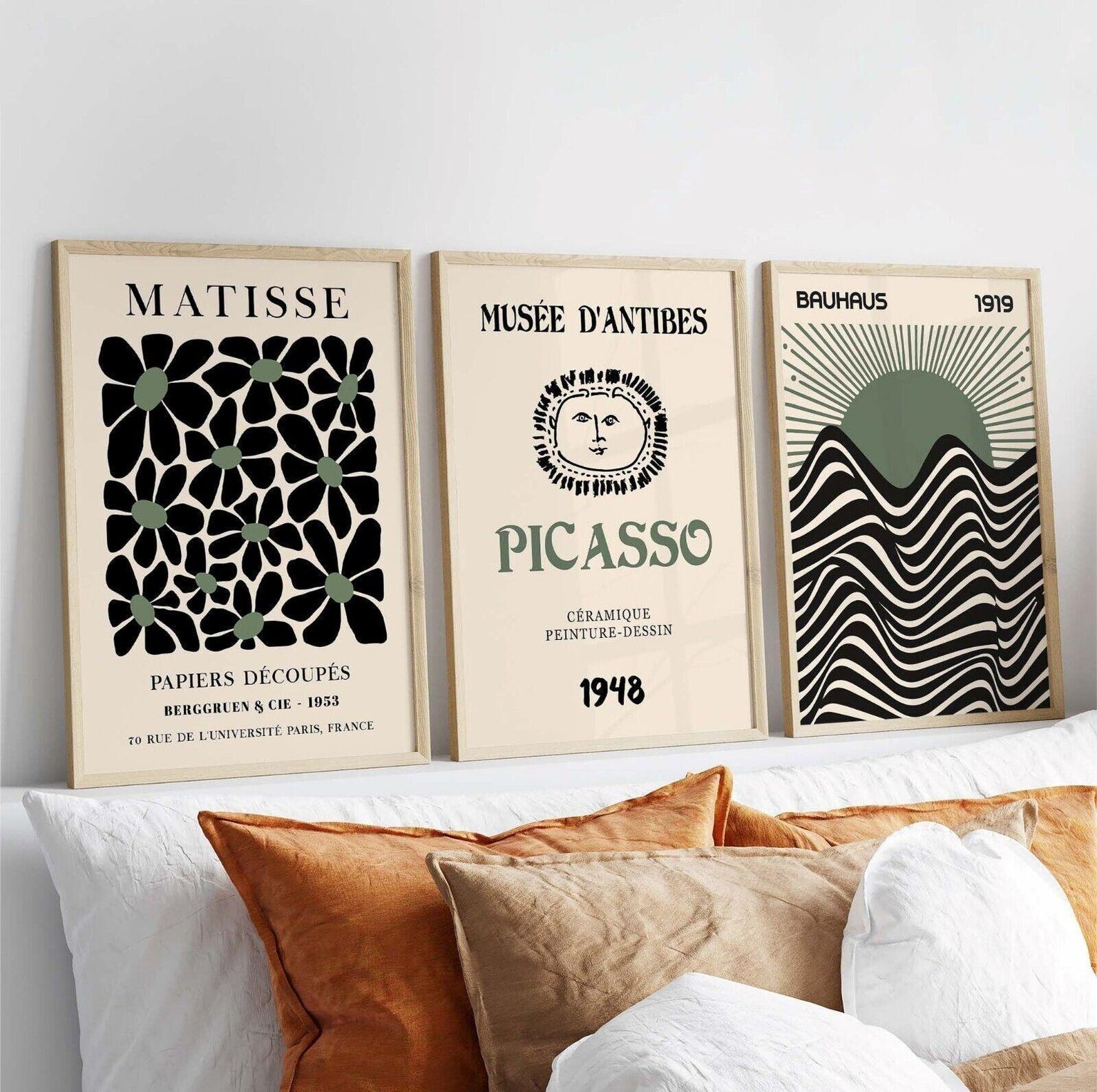 3pcs/set Retro Matisse Canvas  - Office Furniture Set のレビューと価格