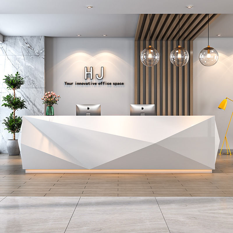 White Paint Simple Reception D - Office Furniture Company のレビューと価格