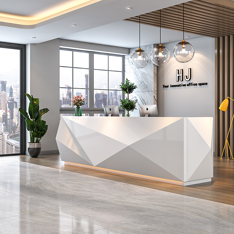White Paint Simple Reception D - Office Furniture Company のレビューと価格
