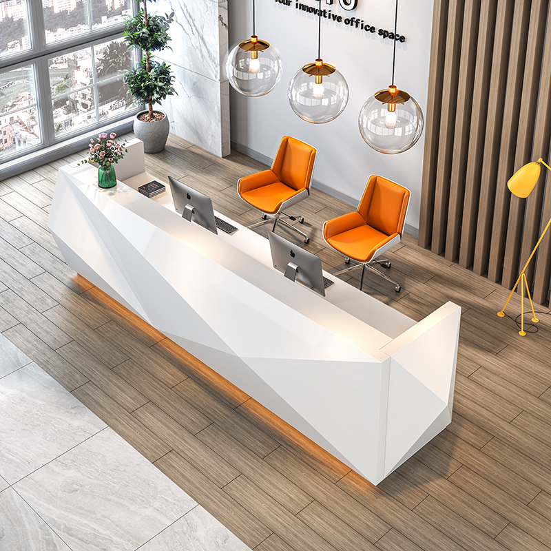 White Paint Simple Reception D - Office Furniture Company のレビューと価格