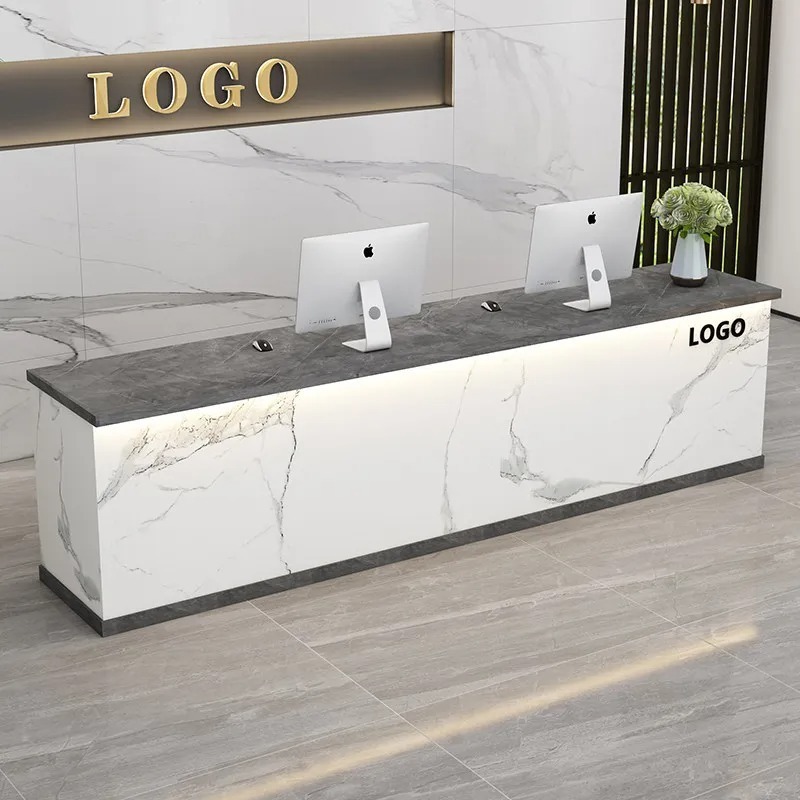 Black White Reception Desks Mi - Office Furniture Company のレビューと価格