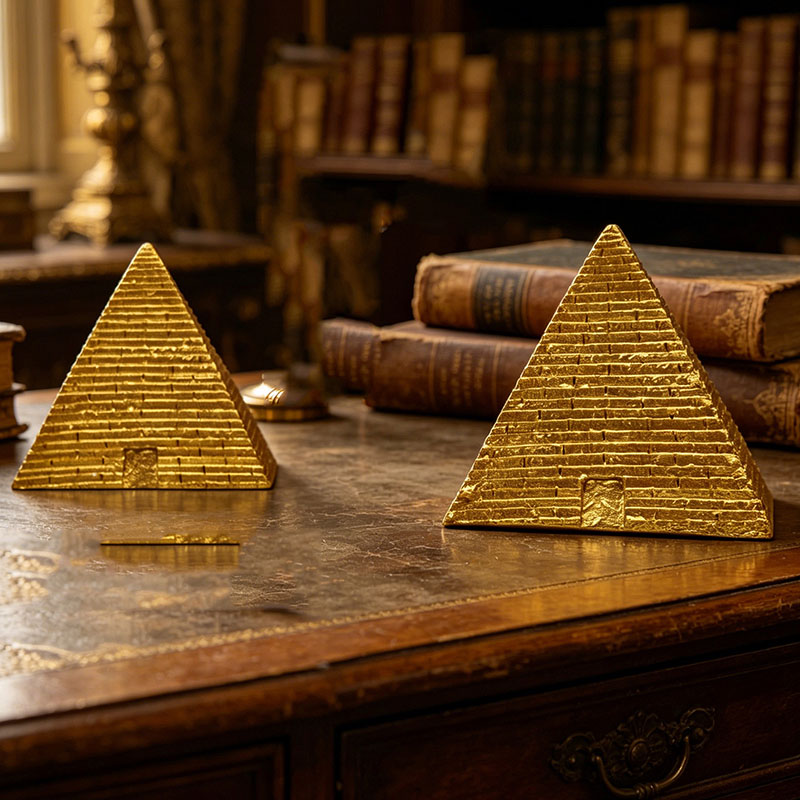 2pcs Resin Mini Egyptian Pyram - Office Furniture Egypt のレビューと価格
