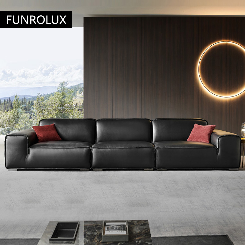 Big Black Cow Leather Sofa Off - Office Furniture First のレビューと価格