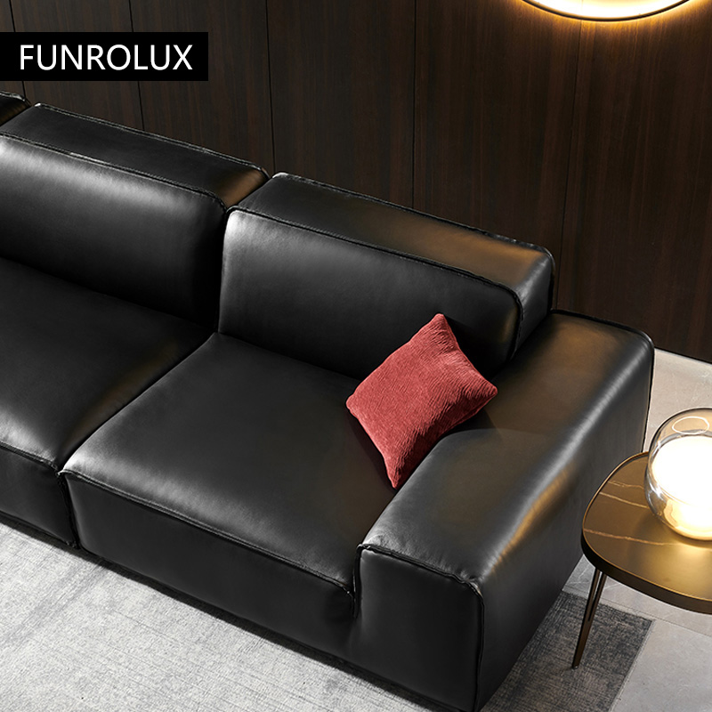 Big Black Cow Leather Sofa Off - Office Furniture First のレビューと価格