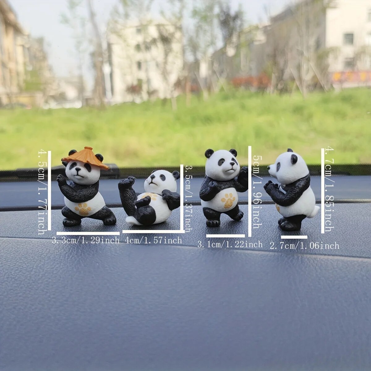 4pcs/set Panda Design Car Orna - Office Furniture Brand のレビューと価格