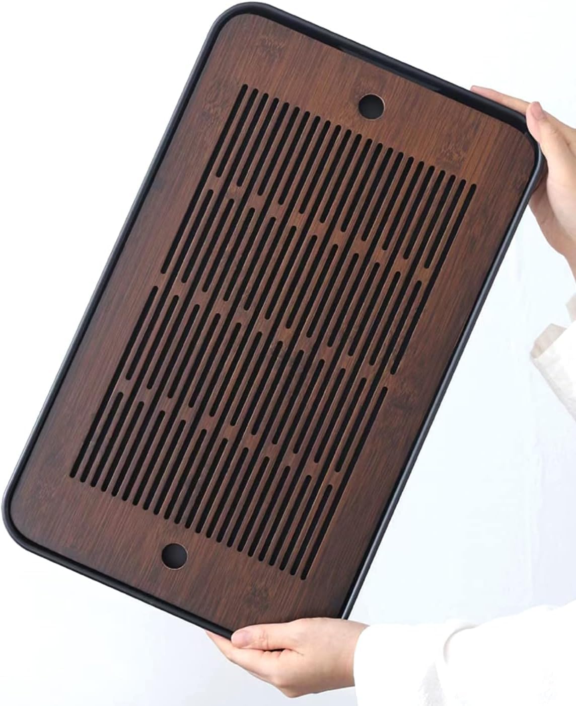 Natural Bamboo Tea Tray with H - Office Furniture Set のレビューと価格